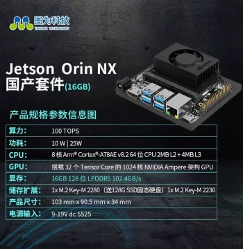 NVIDIA Embedded Core AI Artificial Intelligence Kit Jetson Orin NX Development Board