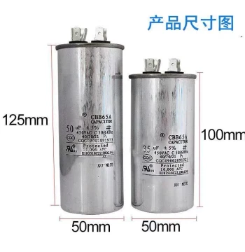 Air Conditioner Outdoor Compressor Start Capacitor 30uF 35uF 50uF 450V CBB65A-1 Non-Polar Explosion-Proof