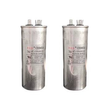 Air Conditioner Capacitor, Outdoor Compressor Start Capacitor 35uF/30uF/50uF 450V CBB65 Non-Polarized Explosion-Proof