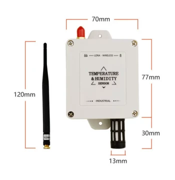 Wireless Temperature and Humidity Sensor Transmitter, LoRa Environmental Weather Monitoring, Refrigerator Temp/Humidity VLORA Sensor