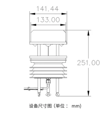 Ultrasonic Wind Speed and Direction Sensor, All-in-One Weather Station for Temperature, Humidity, and Agricultural Environmental Monitoring