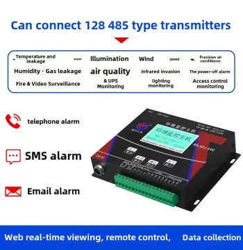 750 Mobile Base Station Environment Monitoring System: Temperature/Humidity Remote Sensors, Network Components, and Power Failure Alarm