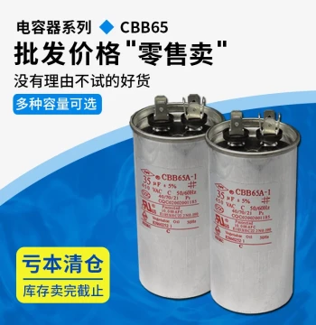 CBB65A-1 Air Conditioner Capacitor 450V, Compressor Capacitor, Non-Polar Explosion-Proof