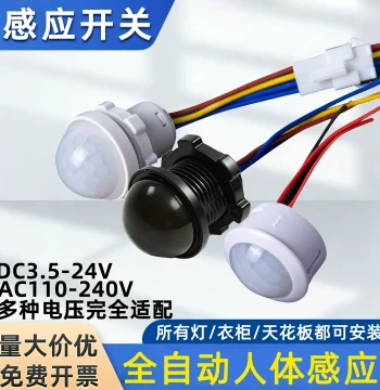 PIR Motion Sensor Switch Module 12V 24V 220V with Delay and Light Control