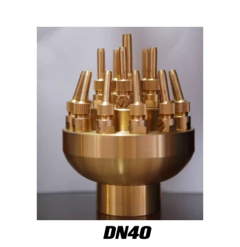 Copper Internal/External Three-Layer Flower Head Nozzle, Adjustable 762 Flower Column Spray Head for Square Fountains and Full Water Feature Shapes