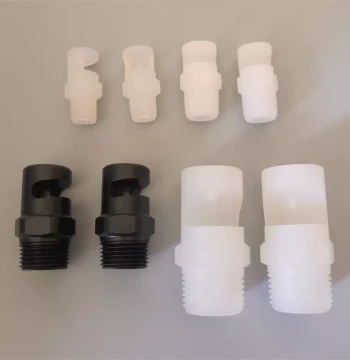 110-Degree PP Plastic Universal Wide-Angle Fan Nozzle with External Thread, Mechanical Nozzle for Large-Angle Rinsing and Cleaning