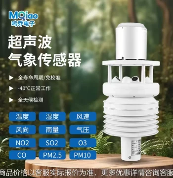 Ultrasonic Micro-Weather Sensor - Integrated Multi-Parameter Outdoor Temperature, Humidity, and Environmental Monitoring Station for Smart Street Lights