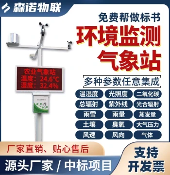 Smart Agriculture Weather Station Indoor/Outdoor Environment Temperature Humidity Rainfall Wind Speed Direction Monitoring Device