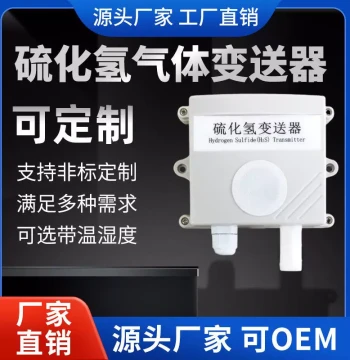 Hydrogen Sulfide (H2S) Detection Analyzer, Industrial-Grade Gas Transmitter, 4-20mA H2S Sensor, RS485