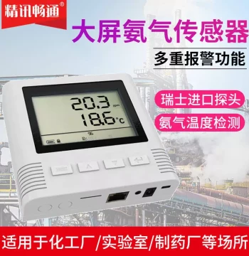 Ammonia (NH3) Gas Sensor with 4G/NB/WIFI/RS485, Large LCD Display, Industrial Grade Transmitter