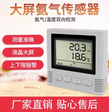 Ammonia Gas Sensor 4G/B/WIFI/485 Large LCD Industrial Grade NH3 Transmitter