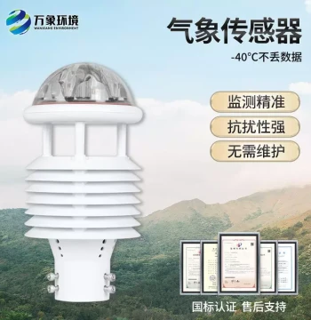 Ultrasonic Weather Station: High-Precision Wind Direction and Speed Sensor with Integrated Temperature and Humidity Environmental Monitoring