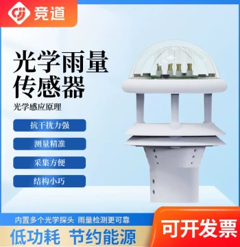 Optical Rainfall Sensor with Wind Speed and Direction, COSO Weather Station for Environment, Temperature, Humidity, and Precipitation Monitoring