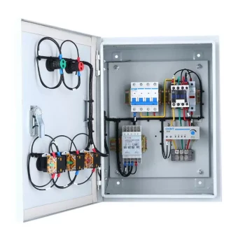 Automatic Water Tower Pump Control Box, Full-Level Probe for Filling/Draining, Liquid Level Relay Sensor Distribution Panel