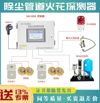 Spark Detector and Suppression System, Pipeline Spark Detector with Photoelectric Detection and High-Sensitivity Alarm