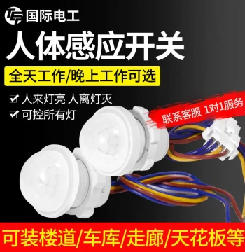Infrared Human Body Induction Switch Module, 12V/220V Smart Delay Sound and Light Control Controller for Hallways