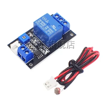 Photoresistor Relay Control Module – Light-Controlled Switch with Darkness Sensor, Compatible with 5V/12V/24V