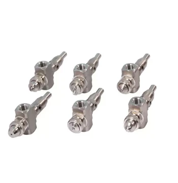 304 Stainless Steel Clog-Resistant Dual-Fluid Atomizing Nozzle for Self-Mixing Air-Water Cleaning