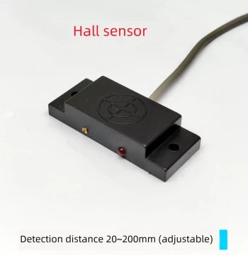 Square Adjustable Long-Range Hall Effect Sensor - Weak Magnetic Field Proximity Switch with 20-200MM Range