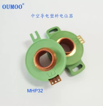 Hollow Conductive Plastic MHP32 Potentiometer Hollow Shaft Angle Sensor 340° Angular Displacement Measurement