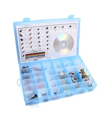 45-Piece Uno Development Board Sensor Learning Kit (37+8 Models) Compatible with Raspberry Pi 4B+
