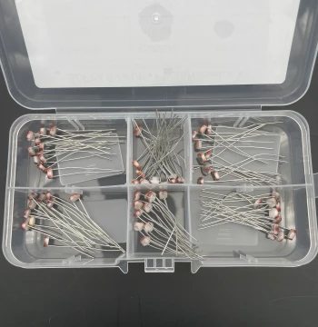 60pcs Photoresistor Assortment Kit (10pcs Each of Models 5506-5549), Light-Sensing Resistor Switch Sensors