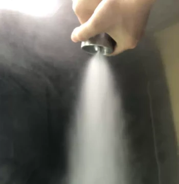 Dry Fog Dust Suppression Nozzle Assembly with Stainless Steel Base and Universal Joint