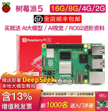 Raspberry Pi 5/4B Vision Kit 8GB/4GB, Raspberry Pi 4 Development Board Motherboard 5th Gen 5B