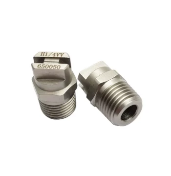 Stainless Steel Rain Shower Spray Nozzle, CC Fan Spray Head for High-Pressure Cleaning