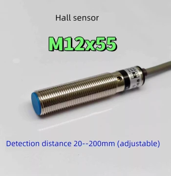 Adjustable Long-Range Hall Effect Sensor - Weak Magnetic Field Proximity Switch with 20-200mm Detection Range