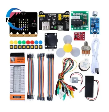 microbit Starter Kit for Raspberry Pi – Graphical Programming with Sensors, Fun DIY Learning Set for Teens