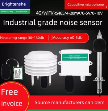 Noise Detector Noise Sensor Module 485 High-Precision Factory Sound Decibel Meter Transmitter Industrial Grade