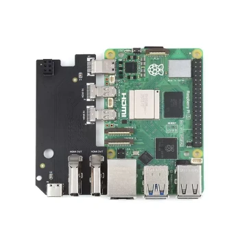 ARGON ONE V3 Aluminum Case for Raspberry Pi 5 with Cooling Fan and Detachable Top Cover