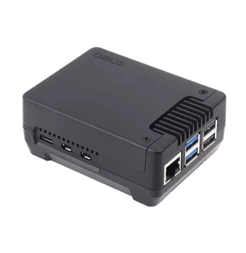 Aluminum Alloy Case for Raspberry Pi 5 with Built-in Cooling Fan, ARGON NEO Chassis
