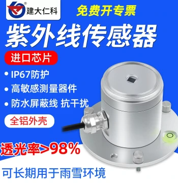 UV Sensor Transmitter with Aluminum Housing for Solar Intensity Detection, UV Photometer with RS485 Radiation Index