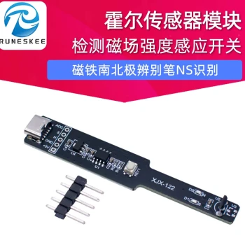 Hall Effect Sensor Module for Magnetic Field Strength Detection, Polarity Switch, N/S Pole Identification Pen