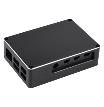 Waveshare Raspberry Pi 4 Dual-Fan Cooling Matte Metal Case with Fans