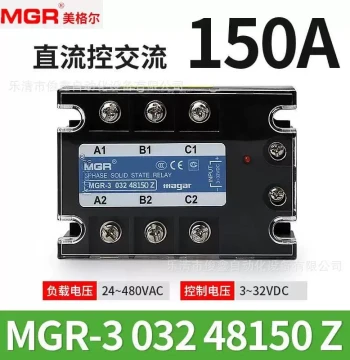 Original MGR Meigel 150A Three-Phase Solid State Relay MGR-3 032 38150Z DC Control AC