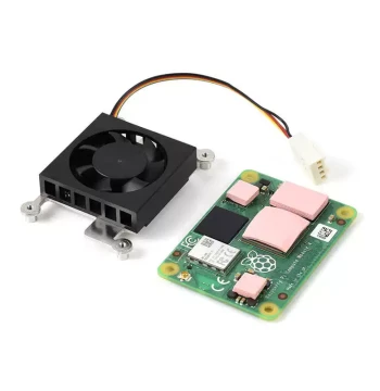 Waveshare Raspberry Pi Compute Module CM4 Dedicated Cooling Fan 3007 5V/12V Low Noise with Thermal Pad
