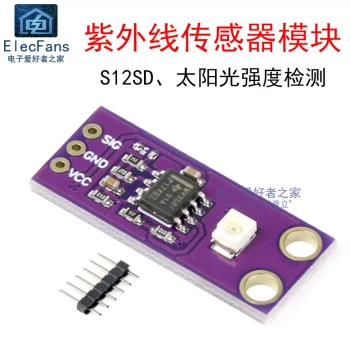 S12SD High-Sensitivity UV Ultraviolet Sensor Module for Sunlight Intensity Detection Circuit Board