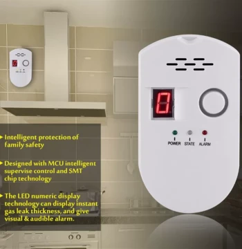BRJ-502D Ultra-Sensitive Digital Display Gas Detector / Combustible Gas Pipeline Alarm