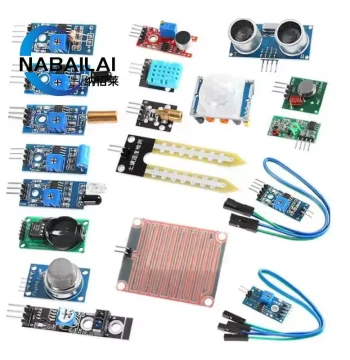 16-Sensor Module Learning Kit Compatible with Raspberry Pi/STM32/UNO R3/51 Microcontroller