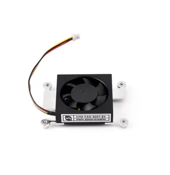 Waveshare Raspberry Pi CM5 Dedicated Cooling Fan 5V 3007 Low Noise Adjustable Speed with Thermal Pad