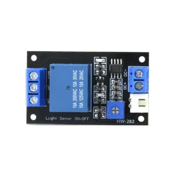5V/12V/24V Light-Control Switch Board with Photoresistor Sensor for Light/Dark Detection and Relay Control
