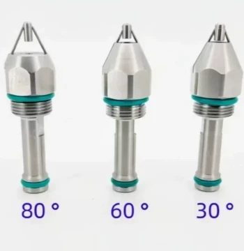 Ultrasonic Atomizing Nozzle for Workshop Cooling and Coal Mine Dust Removal, Two-Fluid Steam-Air Mixing Stainless Steel Air Spray Head