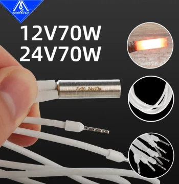 Mellow High-Quality 3D Printer E3D V6 Extruder Hotend 6*20mm 12V/24V 70W Heater Cartridge