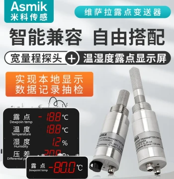 Online Dew Point Meter Vaisala DMT143 Sensor with Display for Clean Compressed Air and Remote Alarm