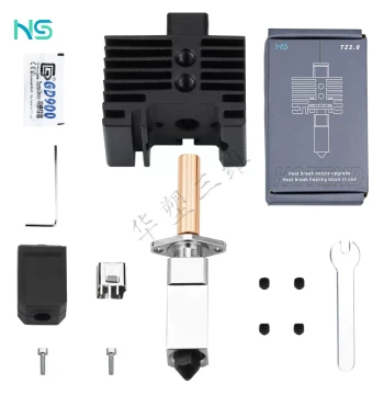 Huasu 3D Printer Parts Non-Official Bambu Lab TZ 2.0 Upgrade X1/P1 Series Hardened Steel Hotend