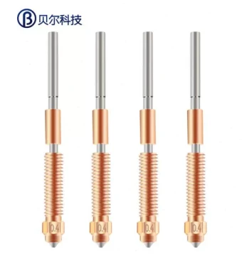 3D Printer Nozzle Kit for Creality K1C with All-Metal Throat Tube