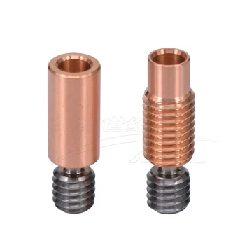 3D Printer Accessory E3D V6 Titanium Alloy Red Copper Throat Tube All-Metal High-Temperature M7 Thread DIY Kit